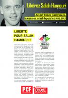 Pour la libération de Salah Hamouri (tracts, pétitions ... )