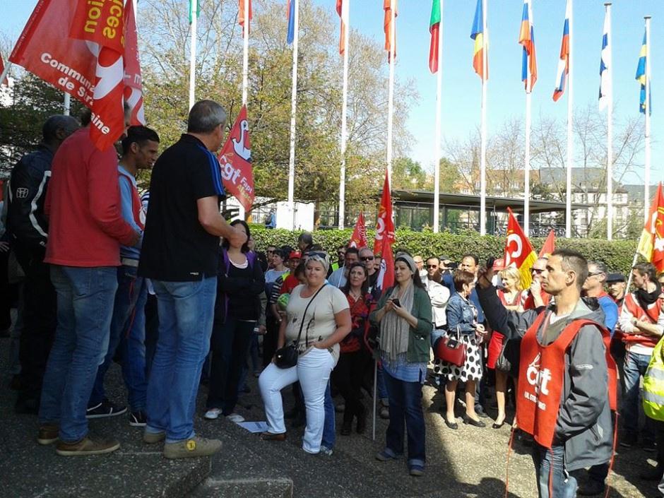 PCF 67 - Solidarité avec les salariés de Senerval et Data Mailing