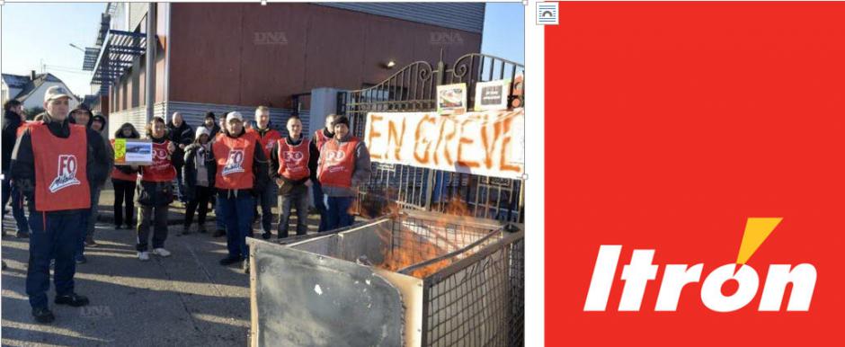 A Itron Haguenau, les actionnaires détruisent l'emploi local.  Solidarité avec les salariés en grève !